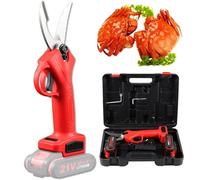 Tijeras Eléctricas para Alimentos y Huesos, 2 Baterías de Litio de 21 V, Inalámbricas para Aves de Corral y Pollo, con Batería