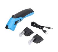Tijeras Eléctricas para Cortar, Cortador Eléctrico Tela Inalámbrico USB Recargable Cortador Herramientas de Corte con 2 Cuchillas