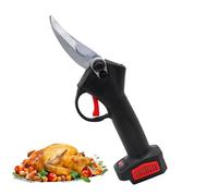 Tijeras eléctricas para huesos: tijeras inalámbricas con mango antideslizante, rendimiento de corte excepcional, batería de litio extraíble, interruptor de seguridad inteligente para cocina y jardín