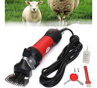 Tijeras eléctricas para ovejas, 500 W, cortadoras de ovejas con 6 velocidades, tijeras eléctricas para cabras para afeitar lana de piel