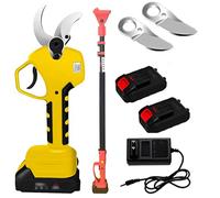 Tijeras Eléctricas Para Poda de Árboles Inalámbricas - Podadora de Jardín con Poste de Extensión Para Corte de Ramas de Árboles, Arbustos y Frutas, Tijeras Recargables Para Agricultores y Jardinero