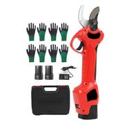 Tijeras eléctricas para podar, Tijeras de podar eléctricas con 2 baterías de 16,8 V, podadora de jardín portátil a batería for jardinería y poda de árboles.
