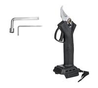 Tijeras Eléctricas Podadora Eléctrica Inalámbrica Sin Escobillas, 4 Engranajes, 30mm, Cortador Eficiente De Ramas De Poda De Árboles Frutales, Bonsái, For Batería De 18V(No Battery Black)