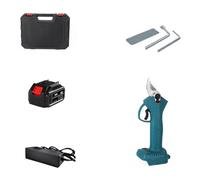 Tijeras Eléctricas Podadora Inalámbrica De 4 Engranajes De 18V, Cortador Eléctrico Eficiente De Ramas De Árboles Frutales Y Bonsái, Compatible Con Batería De 18V(One big battery)