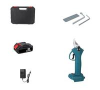 Tijeras Eléctricas Podadora Inalámbrica De 4 Engranajes De 18V, Cortador Eléctrico Eficiente De Ramas De Árboles Frutales Y Bonsái, Compatible Con Batería De 18V(One small battery)