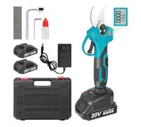 Tijeras Eléctricas Profesionales Para Podar Ramas, Con Batería, Con 2 Baterías De 20V 1500mAh, Pantalla LCD, Motor Sin Escobillas, Diámetro Máximo De Corte De 30mm, Cuchillas De SK5, Para Jardinería