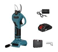 Tijeras Eléctricas Tijeras De Podar Sin Escobillas De 1300W, Podadora Eléctrica Inalámbrica De 30mm, Cortador De Ramas De Árboles For Jardín Con Batería De 18V(Type B 1 Battery)