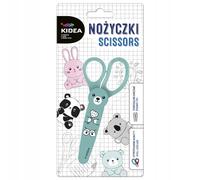 Tijeras escolares con figura en estuche Kidea mascotas