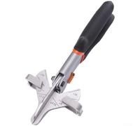 Tijeras Ingletadoras Ajustables 45-135° para Canaletas PVC, Cortador Multiángulo con Escala Precisa y Hoja SK5, Mango Ergonómico Antideslizante para Electricistas(G)