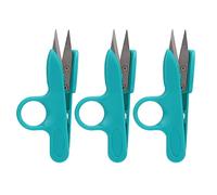 Tijeras Ligeras de 4,7 Pulgadas Juego de 3 Mini Pinzas de Recorte Profesionales de Acero Inoxidable Cuchillas de Precisión Ultra Afiladas para Coser Acolchados Manualidades y