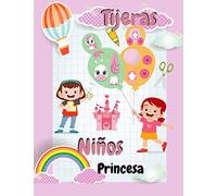 Tijeras niños Princesa: libro antiaburrimiento para niños / cortar y pegar para niños 3-6 años / aprender a usar tijeras para niños / Regalo para niña