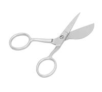 Tijeras para alfombras con mechones, Forma de Pico de Pato, Mini empuñadura ergonómica, Tijeras para alfombras, Herramientas de Corte de alfombras para Pegar Plata