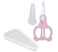Tijeras para Alimentos para Bebés - Tijeras de Cerámica Saludables y Seguras - Tijeras de Alimentación para Niños Pequeños con Cubierta de Tijeras y Caja de Almacenamiento, Corta
