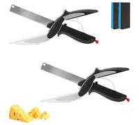 Tijeras para Cortar Queso de Acero Inoxidable - Tijeras Queso Resistentes, Corte Preciso, Mango Ergonómico, Ideales para Cocina y Uso Diario (2Pcs)