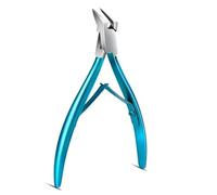 Tijeras para cutículas de acero inoxidable para decoración de uñas, herramientas para el cuidado de las uñas con diseño de resorte de doble horquilla para cortaúñas y quitauñas, acero inoxidable