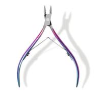 Tijeras para cutículas de uñas, alicates de manicura de acero inoxidable, herramientas para cutículas, iridiscencia, C