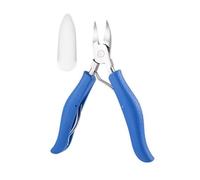 Tijeras para cutículas de uñas, cortaúñas para uñas de manos y pies, alicates para uñas de pies, herramienta para manicura, pedicura, cuidado del recorte, azul