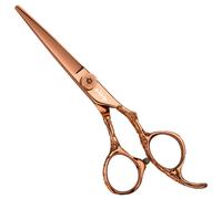 e-kwip Tijeras para el cabello Flor de oro rosa 5,5"