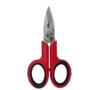 Tijeras para electricista con mango aislado y hoja inoxidable