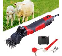 Tijeras para lana, potentes tijeras eléctricas para ovejas, tijeras para vacas, afeitadora agrícola, aptas para agricultura familiar o pastoreo, rojo