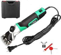 Tijeras para lana, potentes tijeras eléctricas para ovejas, tijeras para vacas, afeitadora agrícola, aptas para agricultura familiar o pastoreo, rojo