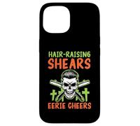 Tijeras para Levantar el Pelo Espeluznante Cheers Scary Barber Halloween Carcasa para iPhone 15