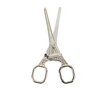 Tijeras para manualidades de acero inoxidable de primera calidad, tijeras para tela de bordado de alta nitidez para coser, tejer, costura, color dorado, 13,9 cm, agarre cómodo