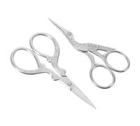Tijeras para Masa Madre 2 Piezas de Aleación de Aluminio | Herramienta Manual Confiable y Portátil para Hornear en Casa, Estilo Grulla, Color Plata para Principiantes