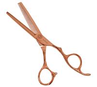 Tijeras para modelar Flor de oro rosa 5,5" 40 dientes