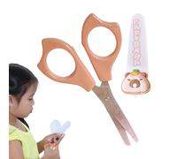 Tijeras para niños, tijeras lindas - Capybara Cartoon Tip Tip Sissors para niños | Pequeñas herramientas de manualidades de la escuela primaria, cortando accesorios de álbumes de recortes con mango an
