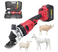Tijeras Para Ovejas Inalámbricas De 500 W, Cortadoras Eléctricas Para Esquilar Ovejas Con Dos Baterías, Recargables, Inalámbricas, Para Afeitar Lana De Piel En Ovejas, Cabras, Ganado, Mascotas De Gan
