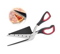 Tijeras para pizza Tijeras de cocina Tijeras para el hogar Tijeras de cocina de Acero inoxidable Tijeras afiladas Mango cómodo Negro