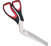 Tijeras para pizza, tijeras de pizza y cortador de pizza con hoja afilada de acero inoxidable,tijeras pizza,Mango Ergonómico Antideslizante, Herramienta de Cocina Versátil, 27 cm, Color Negro y Rojo