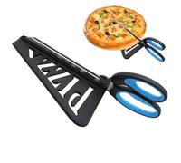 Tijeras para pizza, tijeras para pizza desmontables de acero inoxidable, cortador de pizzas con hoja afilada de calidad alimentaria y mango de agarre suave, t-ijeras de cocina multifuncionales