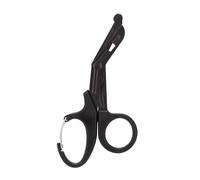 Tijeras para Senderismo, Tamaño 18,3x9,2 Cm, Material Plástico Resistente Al Desgaste, Tijeras Tácticas, Portátiles, Cómodas de Sostener para Exteriores(Negro)