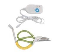 Tijeras para Tubos Calentadas, Tijeras Calefactoras Eléctricas con Hoja de Acero de 220 V para la Industria de la Confección Electrónica (Enchufe europeo AC220V 8A)