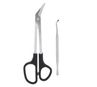 Tijeras para uñas de los pies de mango largo, cortaúñas de fácil alcance, cortador de cutículas para uñas con recogedor de uñas para adultos y ancianos