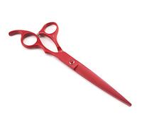 Tijeras Pelo Pelo Conjunto De Tijeras, Negro Tijeras Peluquería Profesional Barbero Tijera Peluquería Corte 7 Inch,Rojo,flatcut7inch