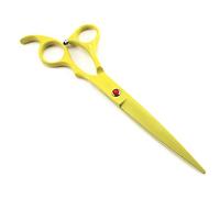 Tijeras Pelo Pelo Conjunto De Tijeras, Negro Tijeras Peluquería Profesional Barbero Tijera Peluquería Corte 7 Inch,Amarillo,flatcut7inch