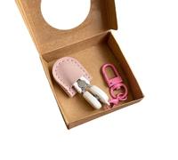 Tijeras pequeñas de acero inoxidable con bolsillo para llavero, funda de costura con tapa protectora para hacer modelos, acolchar, tijeras de costura portátiles