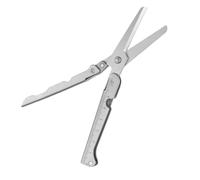 Tijeras Plegables - Herramienta Multifuncional Portátil 2 En 1 | Tijeras Plegables Compactas 2 En 1 | Para Camping, Senderismo, Jardinería, Jardín Al Aire Libre, Oficina, Recorrido, Minitijera