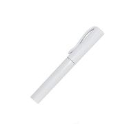 Tijeras plegables seguras, mini tijeras con forma de bolígrafo, para manualidades de oficina (blanco)