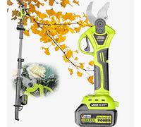 Tijeras Poda A Batería con Cable De Extensión Y Batería Recargable De Litio para JardineríA, Huertos, Parques Eléctrica Tijeras De Podar Diámetro De Corte De 40/50mm (Size : 3 Battery, Color : with
