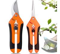 Tijeras Podar,2 Piezas Tijeras De Podar De Mano Acero Inoxidable Tijeras Poda Pequeñas Tijera Podar Antideslizantes Tijeras Jardineria para Podar Jardines,Arbustos,Cercas,Plantas de Jardín