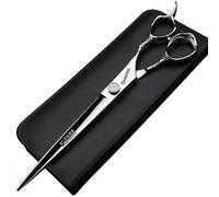 Tijeras profesionales de peluquería de 8 pulgadas con patrón de rosa para el pelo, herramienta de estilista, herramienta de peinado, acero inoxidable japonés, cortadora (tijeras de corte de 8