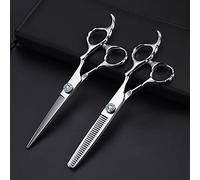 Tijeras Profesionales de peluquería de Acero 440c de 6 Pulgadas, Tijeras de Corte, Tijeras de entresacar, Tijeras de peluquería, Herramientas de Corte de Cabello