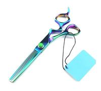Tijeras Profesionales para Cortar el Cabello, de 6 Pulgadas, de Acero japonés 440c, Color Verde, para entresacar el Cabello, Herramientas de peluquería.