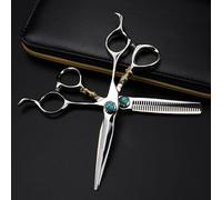 Tijeras Profesionales para Cortar el Cabello, de 6 Pulgadas, de Acero JP 440c, Tipo Tigre, para Cortar el Cabello, Herramientas de peluquería y entresacar.