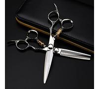 Tijeras Profesionales para Cortar el Cabello, Tijeras Profesionales JP 440c de Acero de Alta Gama de 6 '' den Tiger Hair Scissors, Tijeras de Corte de Cabello para entresacar, Tijeras de Corte de ba