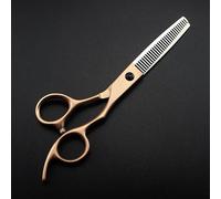 Tijeras Profesionales para Cortar el Pelo, de 6 Pulgadas, de Acero japonés 440c, Color Oro Rosa, para entresacar el Pelo, Herramientas de peluquería (Corte)
